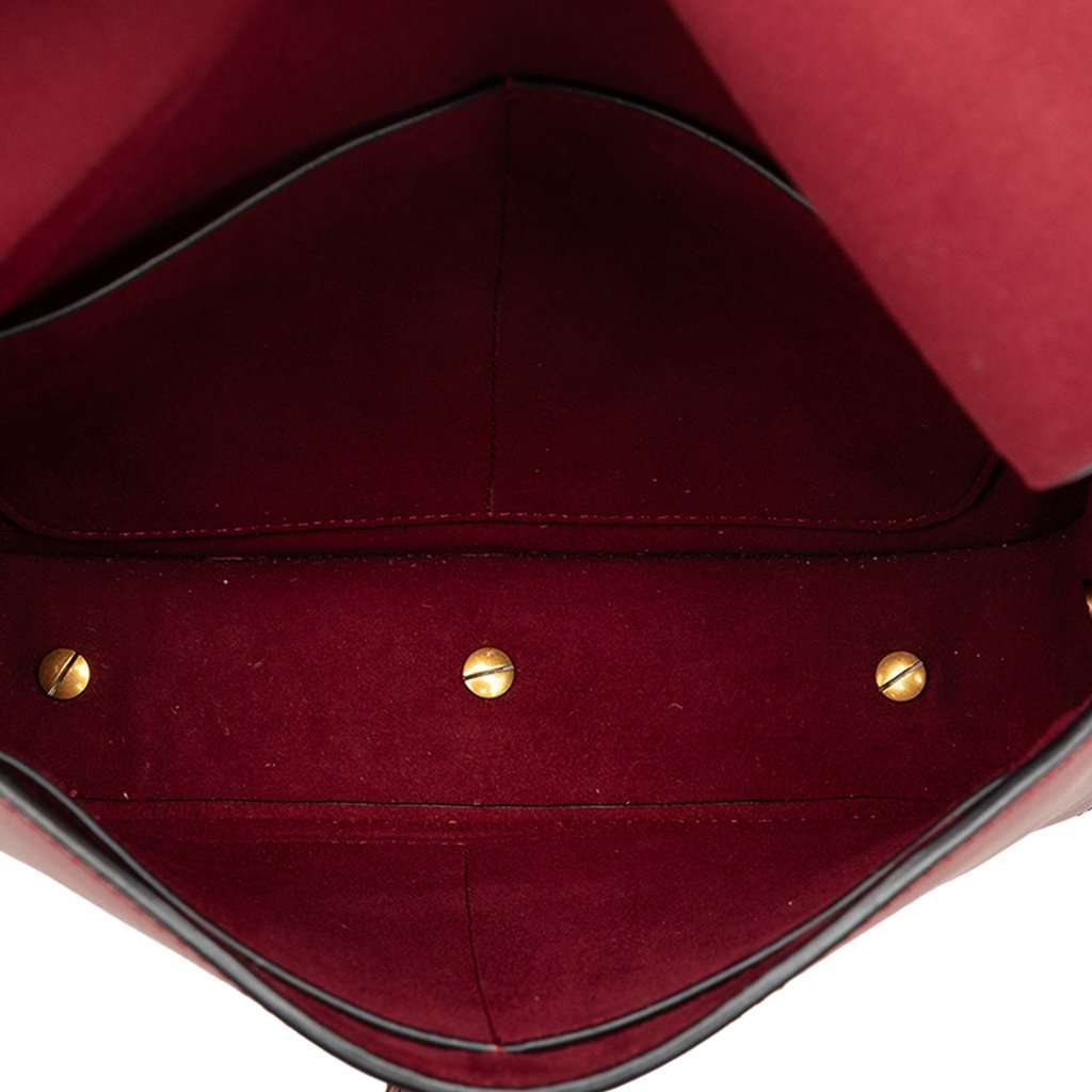 Dior Calfskin DiorOdeo Flap Red Leather Very good condition - Model View