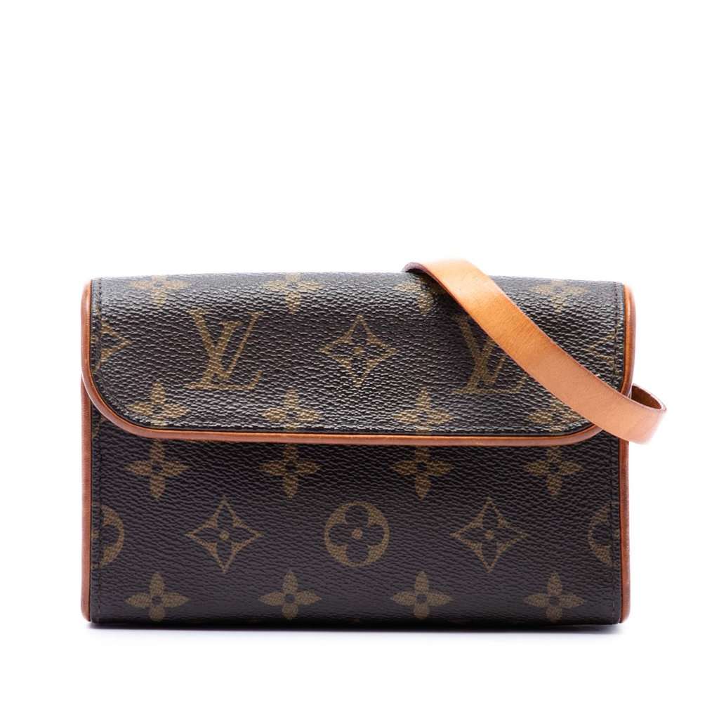 Louis Vuitton Monogram Pochette Florentine Brown Very good condition - Front View