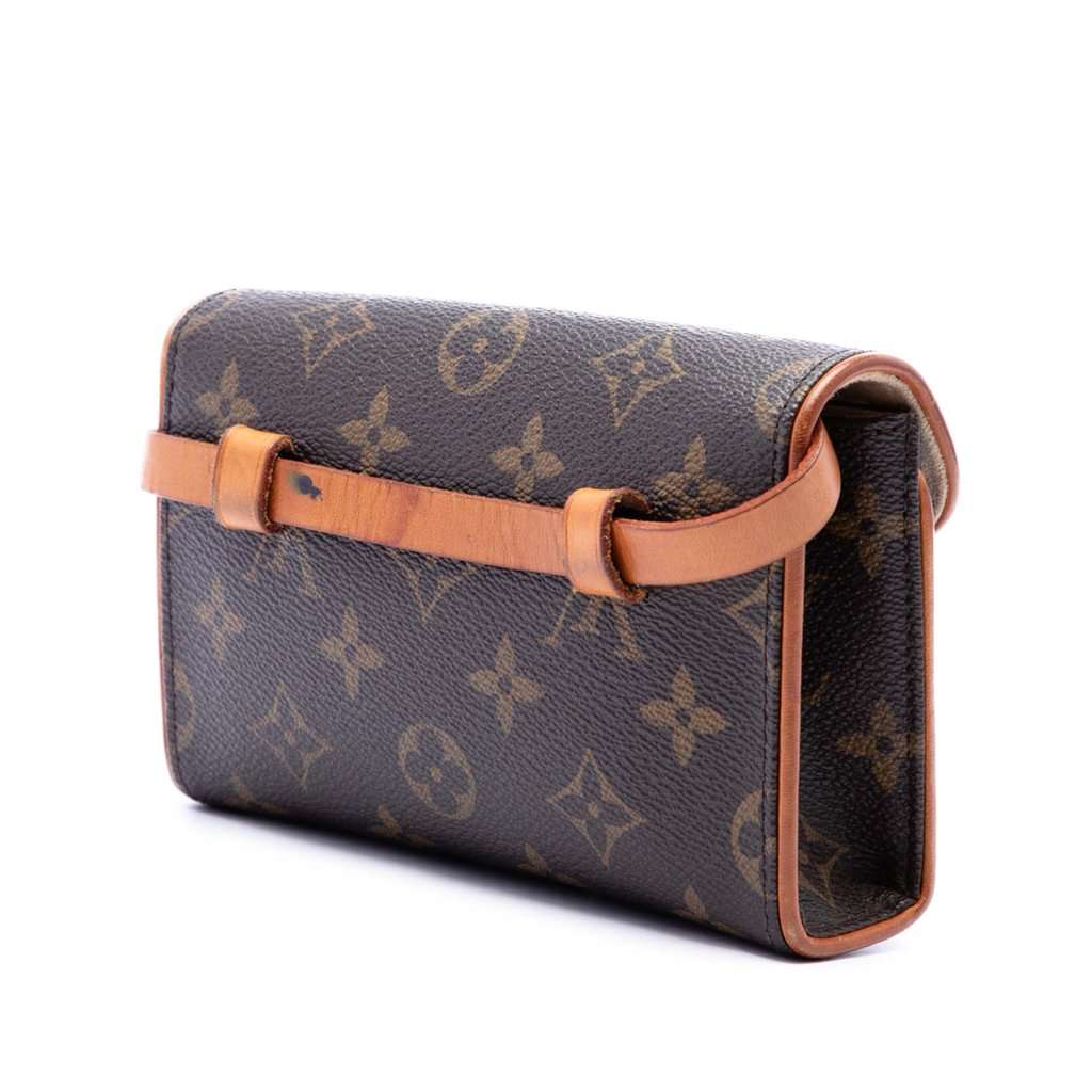 Louis Vuitton Monogram Pochette Florentine Brown Very good condition - Back View