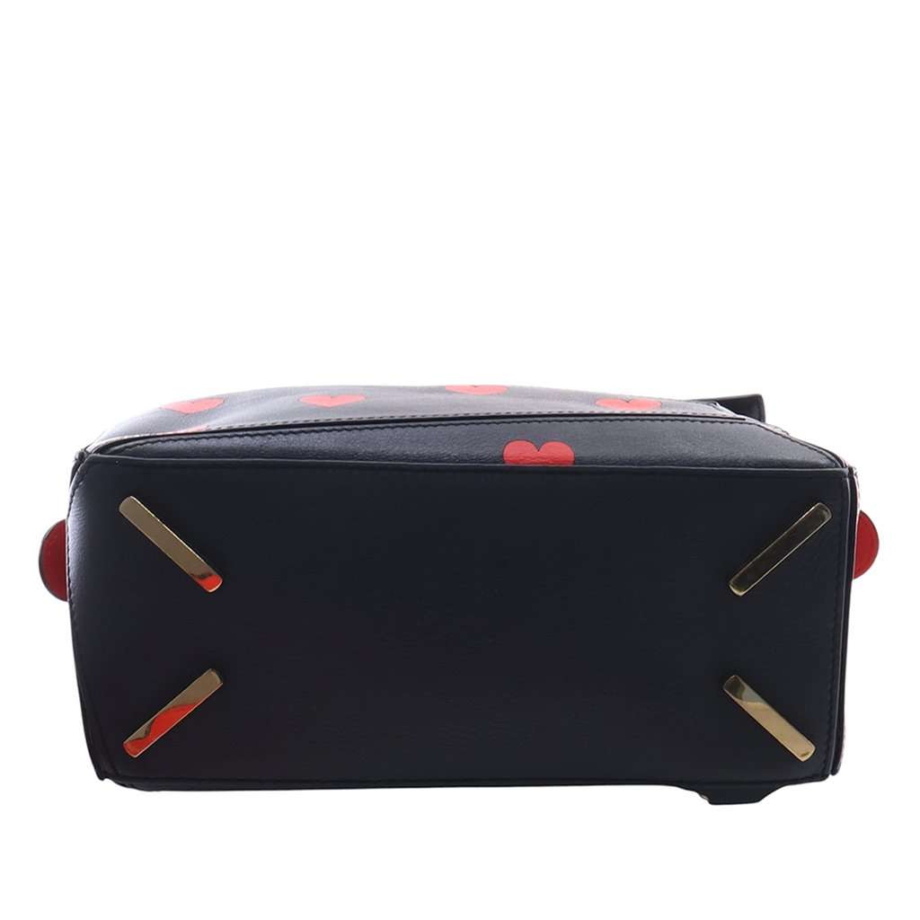 Loewe Small Calfskin Heart Puzzle Satchel Black Leather Very good condition - Box View