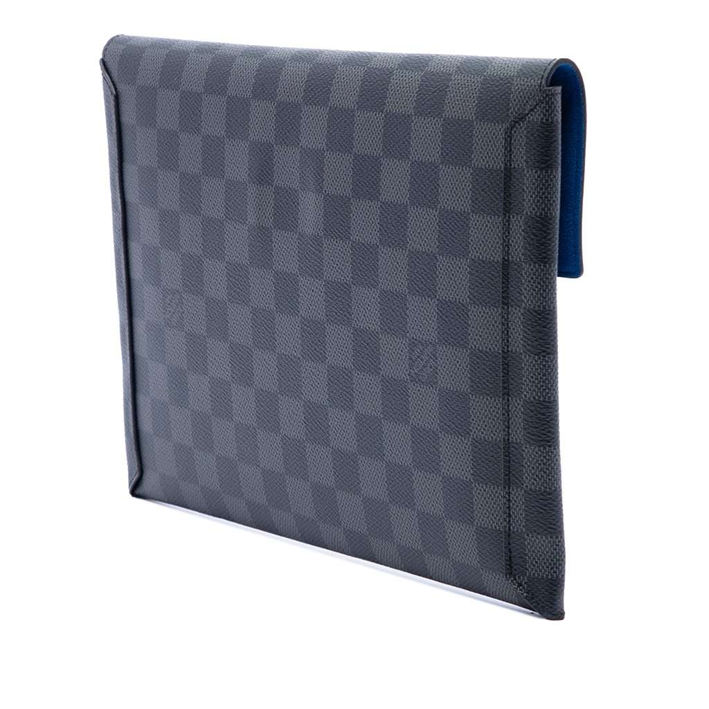 Louis Vuitton Damier Graphite Alpha Pochette GM Black Very good condition - Back View