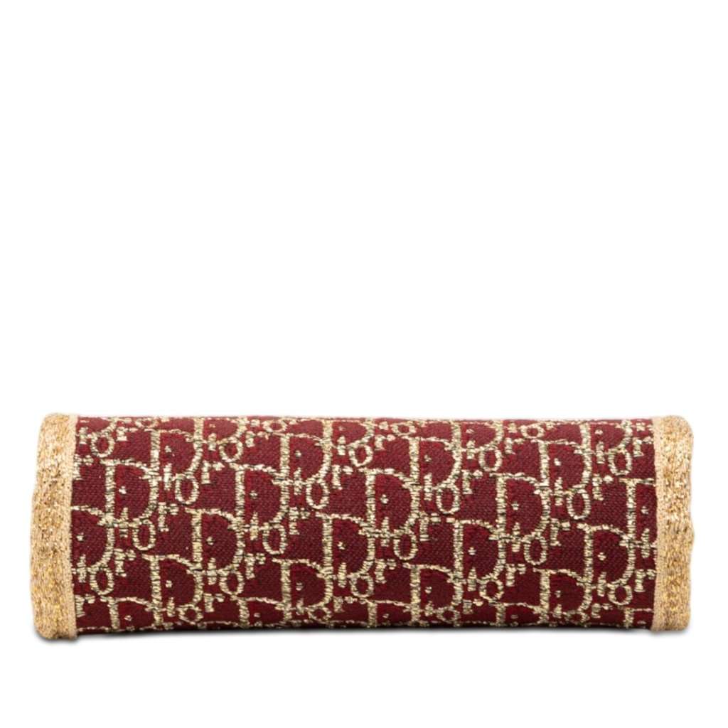 Dior Diorissimo Trotter Canvas Kiss Lock Coin Pouch Red Very good - Inside View