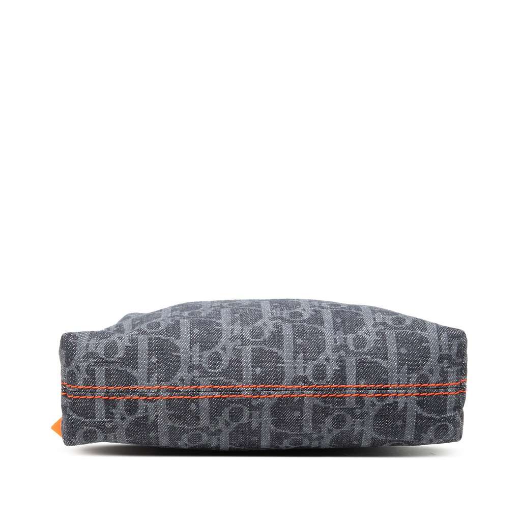 Dior Oblique Denim Flight Cosmetic Pouch Blue Very good - Inside View