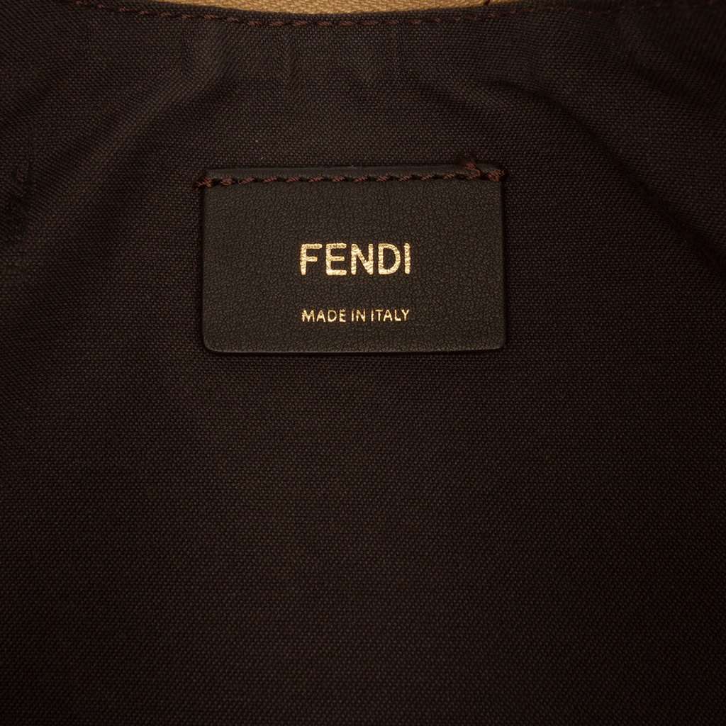 Fendi Small Metallic Leather Fendigraphy Hobo Gold Leather Very good condition - Box View