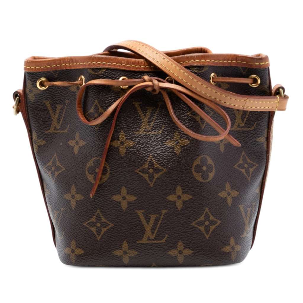 Louis Vuitton Monogram Nano Noe Brown Very good - Front View