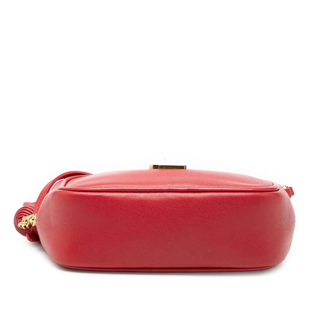 Saint Laurent Calfskin Monogram Blogger Bag Red Leather Very good - Inside View