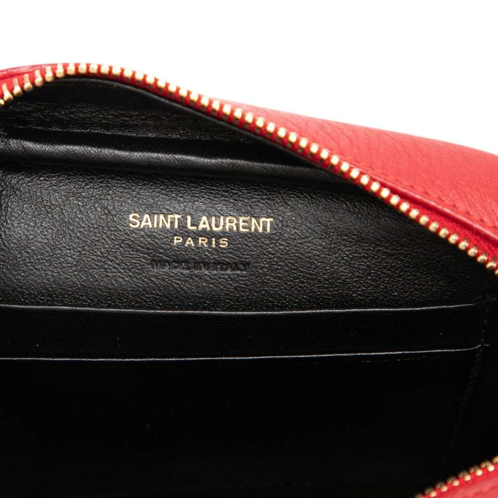 Saint Laurent Calfskin Monogram Blogger Bag Red Leather Very good - Box View