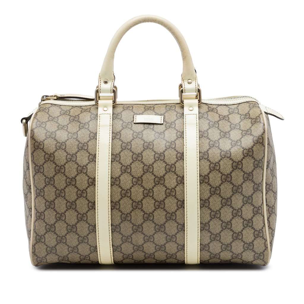 Gucci Medium GG Supreme Joy Boston Bag Beige Very good condition - Front View