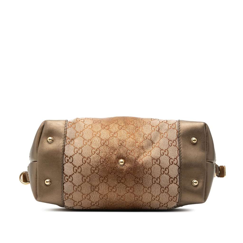 Gucci GG Lurex Heart Bit Satchel Brown Very good - Inside View