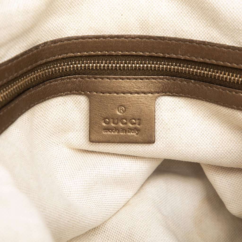 Gucci GG Lurex Heart Bit Satchel Brown Very good - Box View