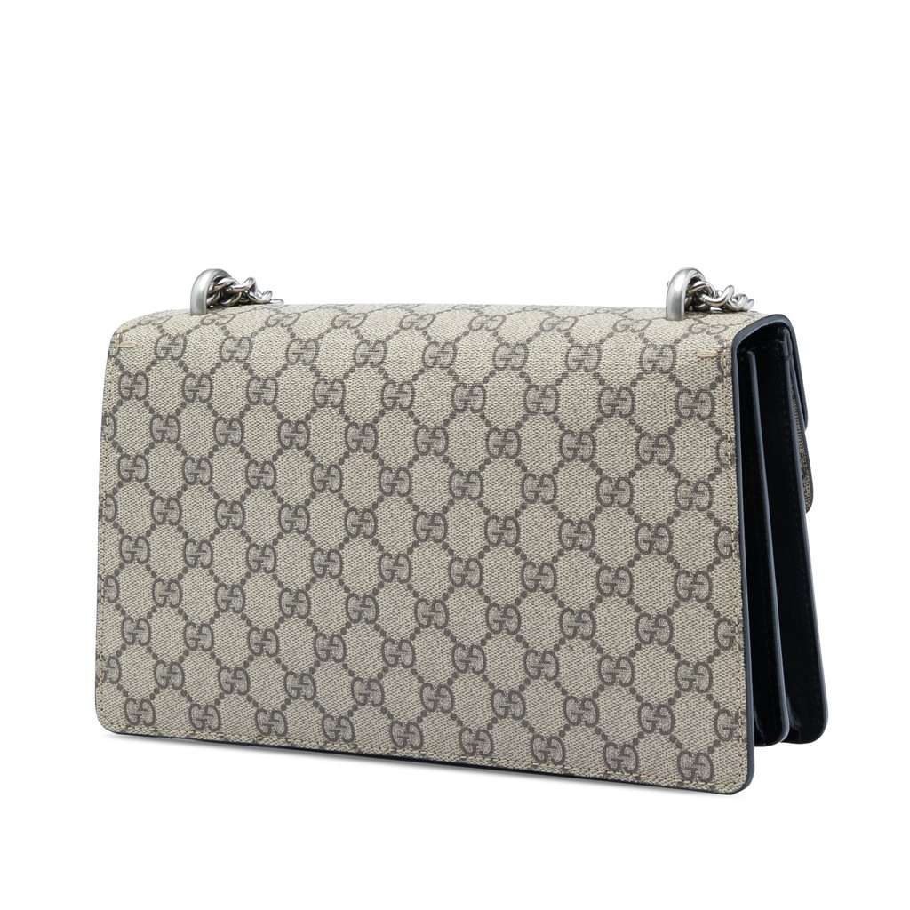 Gucci Medium GG Supreme Dionysus Shoulder Bag Beige Very good - Back View