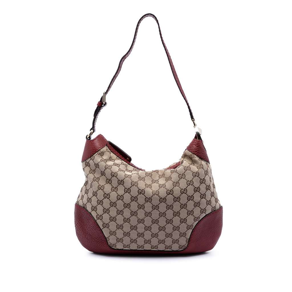 Gucci GG Canvas Charlotte Hobo Beige Very good condition - Front View