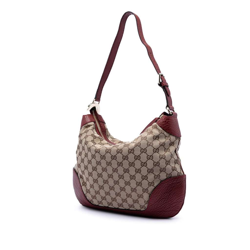 Gucci GG Canvas Charlotte Hobo Beige Very good condition - Back View