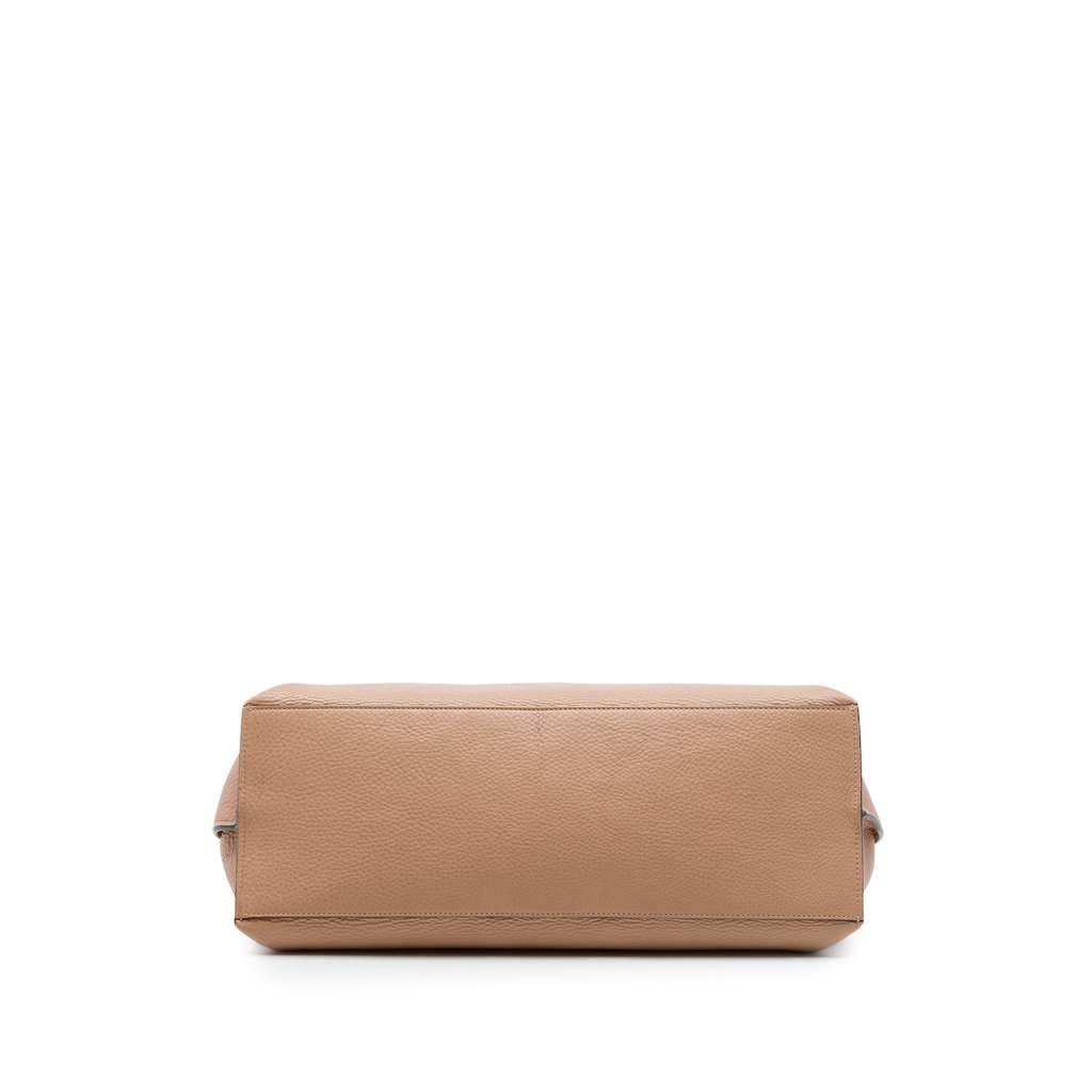 Gucci Large Calfskin Bamboo Daily Satchel Beige Leather Very good condition - Inside View