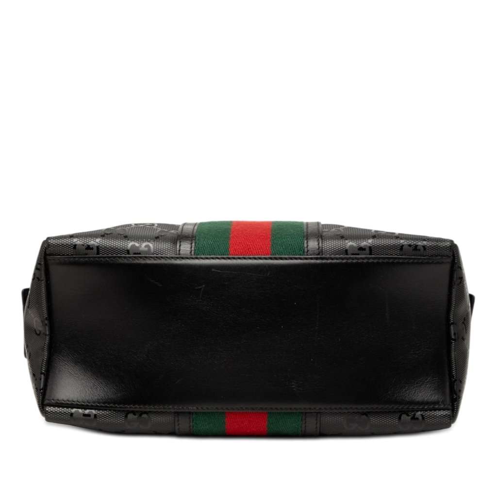 Gucci GG Imprime Web Cosmetic Case Black Very good condition - Inside View