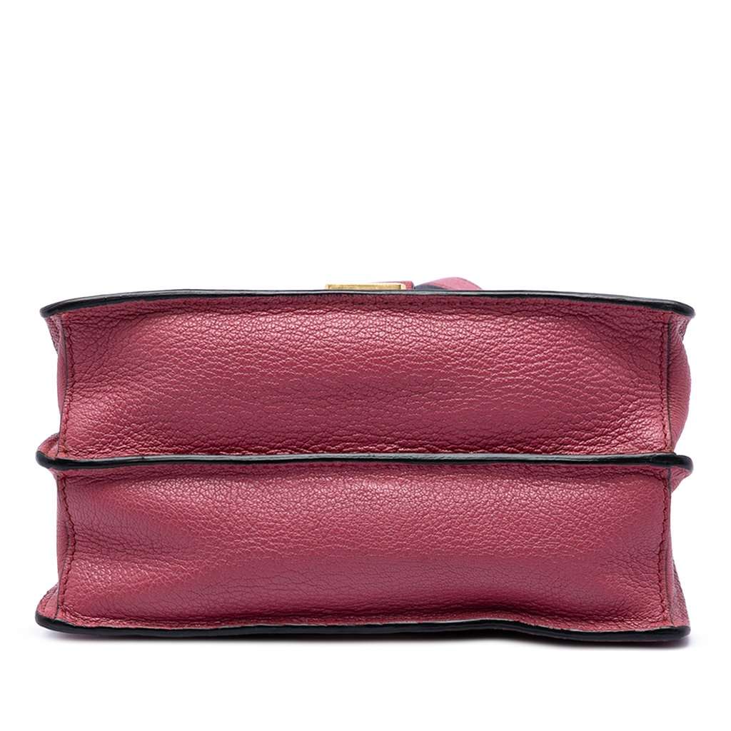Miu Miu Goatskin Madras Crossbody Red Leather Very good - Inside View