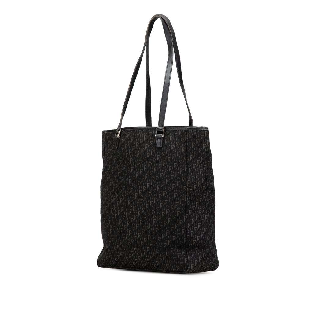Dior Diorissimo Trotter Canvas Tote Black Very good condition - Back View