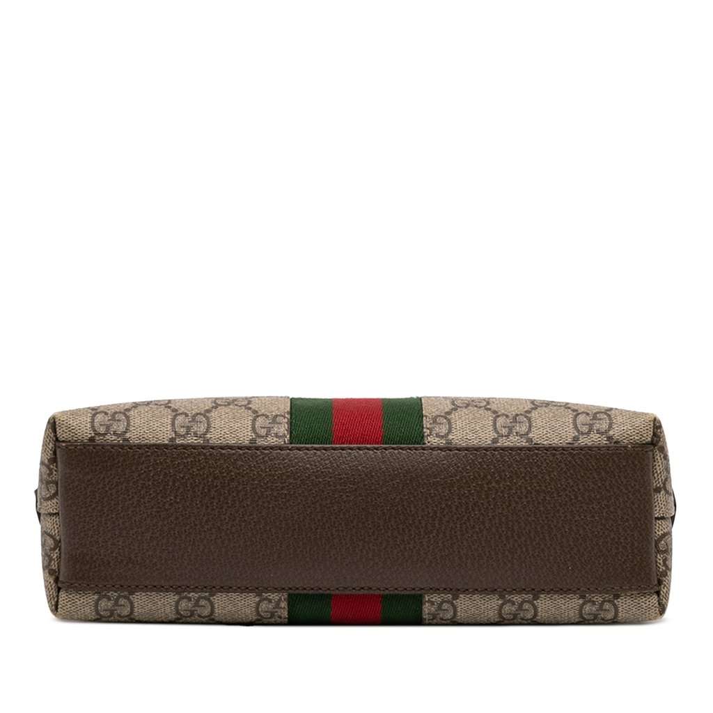 Gucci Small GG Supreme Web Ophidia Dome Crossbody Beige Very good - Inside View