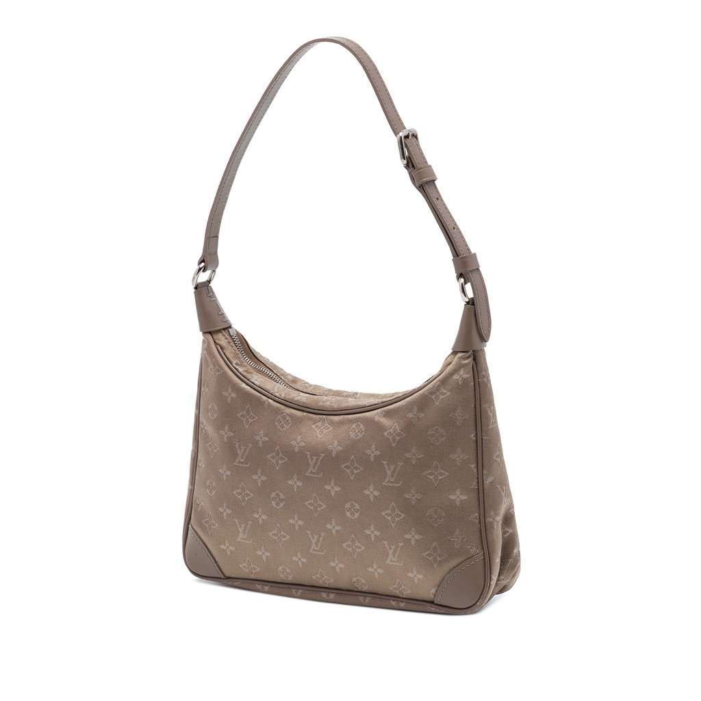 Louis Vuitton Monogram Mini Satin Boulogne Brown Very good condition - Back View