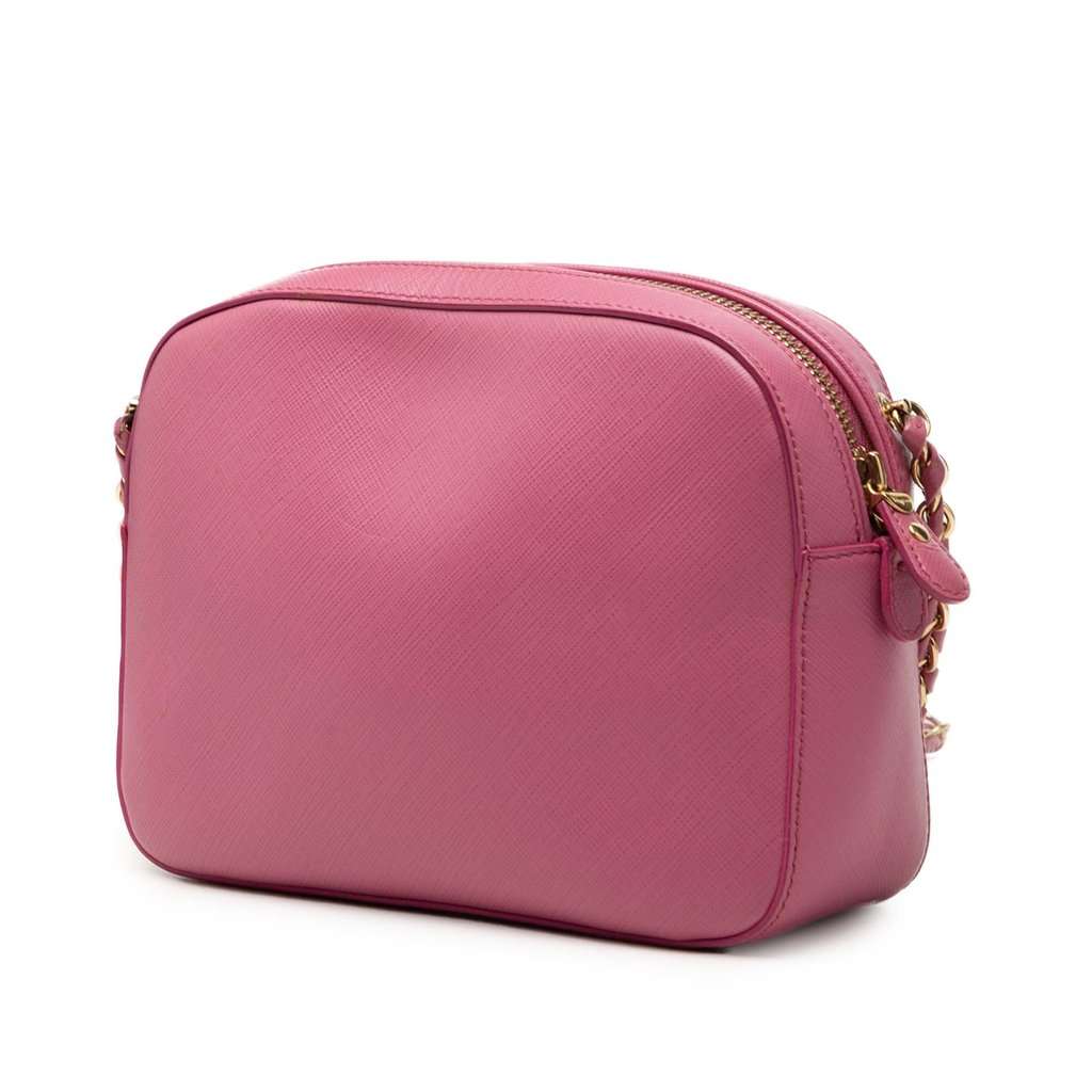 Ferragamo Leather Vara Bow Lydia Camera Bag Purple Leather Very good - Back View