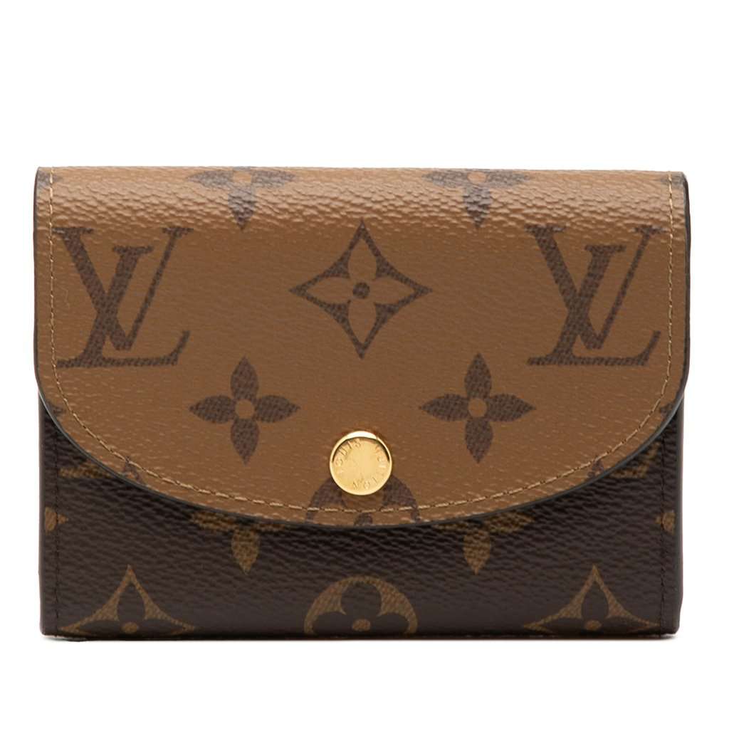 Louis Vuitton Monogram Reverse Rosalie Coin Purse Brown Very good condition - Front View