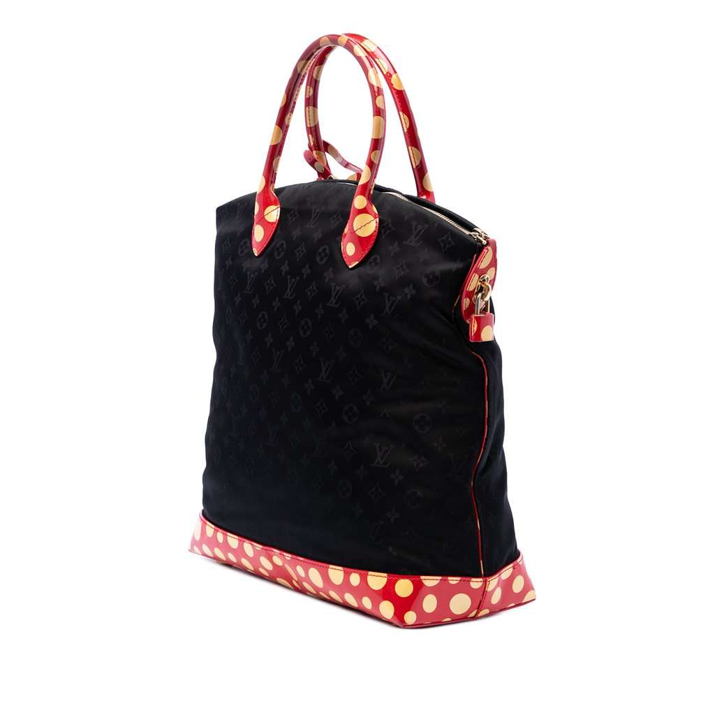 Louis Vuitton Yayoi Kusama Monogram Lockit Vertical Dots Infinity MM Black Very good condition - Back View