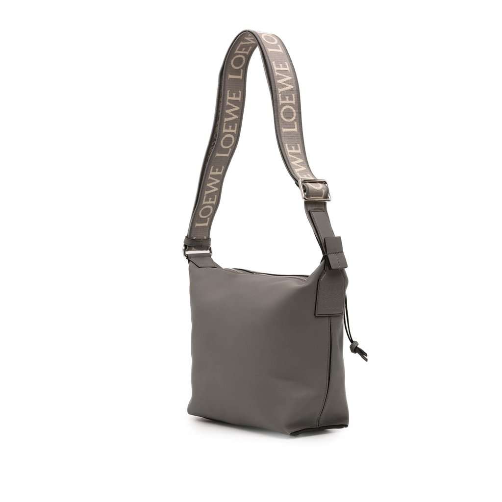 Loewe Small Calfskin Cubi Crossbody Green Leather Very good - Back View