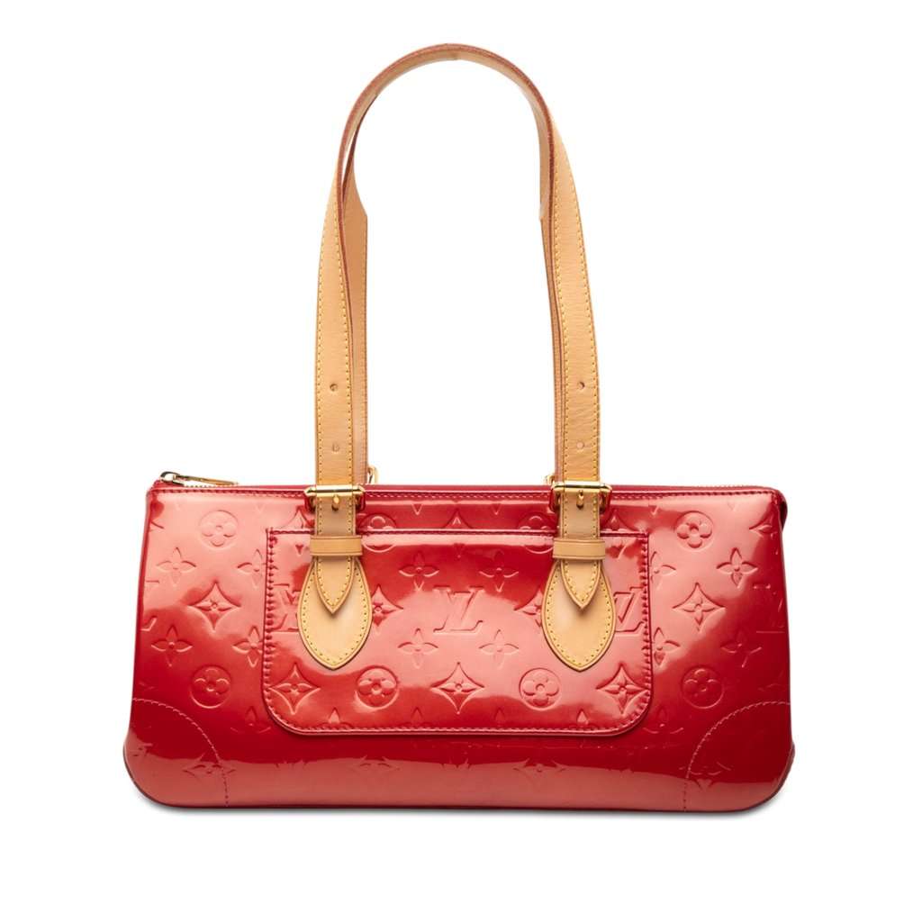 Louis Vuitton Monogram Vernis Rosewood Avenue Red Leather Very good - Front View
