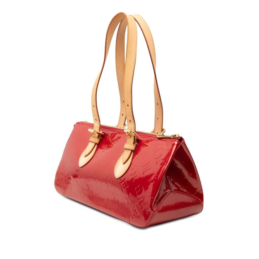 Louis Vuitton Monogram Vernis Rosewood Avenue Red Leather Very good - Back View