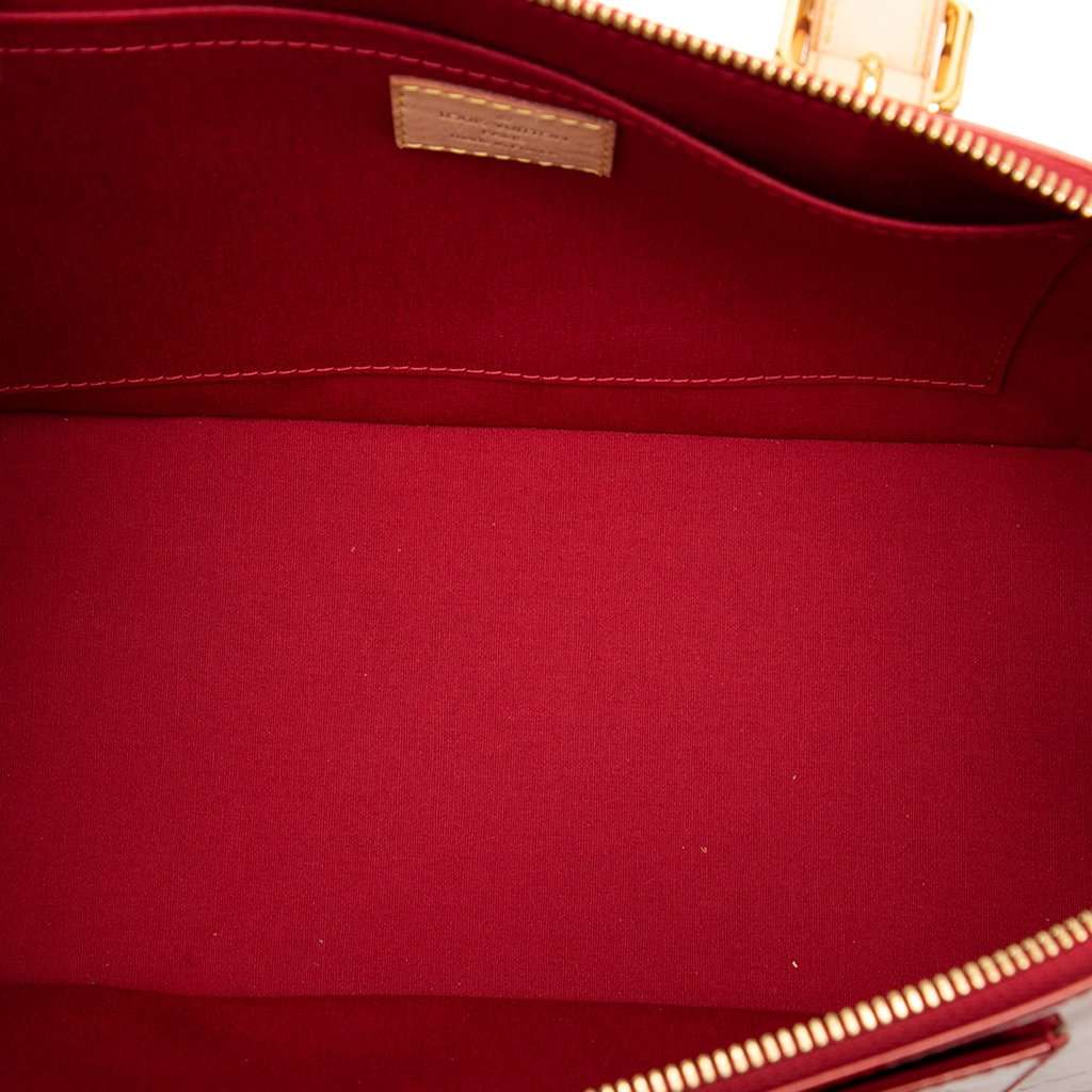 Louis Vuitton Monogram Vernis Rosewood Avenue Red Leather Very good - Model View