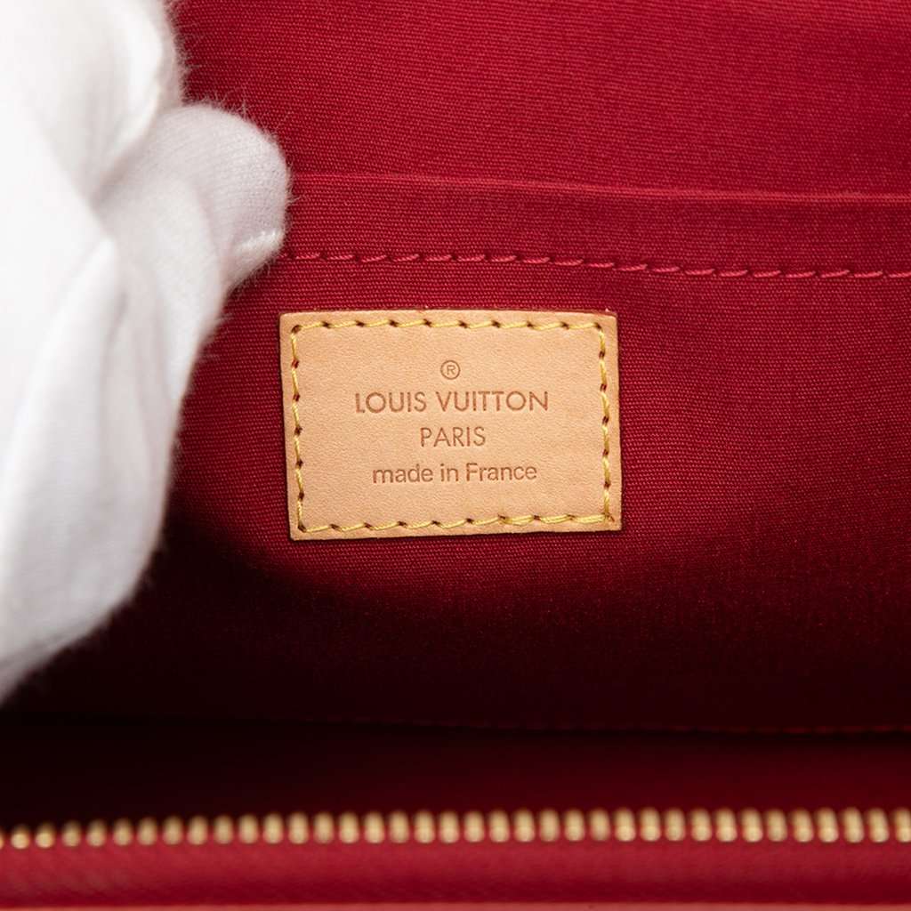 Louis Vuitton Monogram Vernis Rosewood Avenue Red Leather Very good - Box View