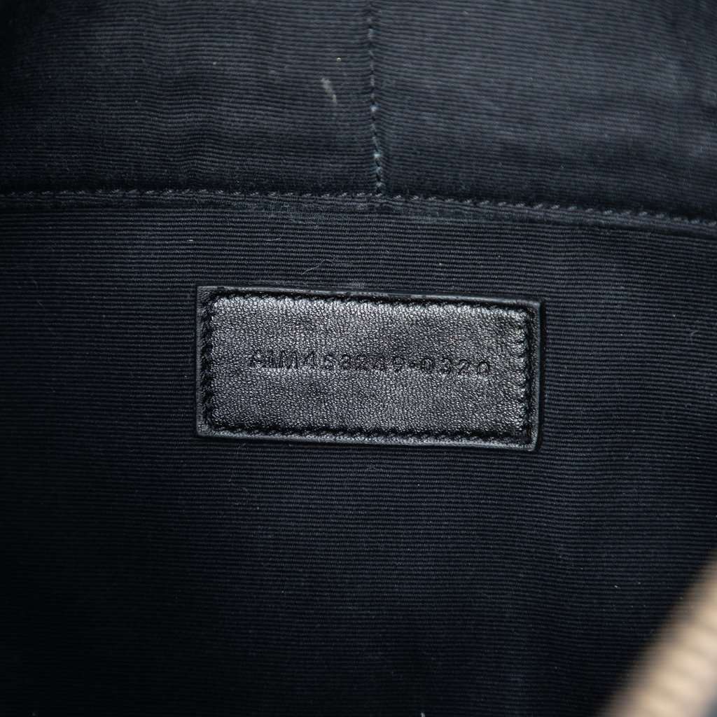 Saint Laurent Grain De Poudre Monogram Monochrome iPad Case Black Leather Very good condition - Box View