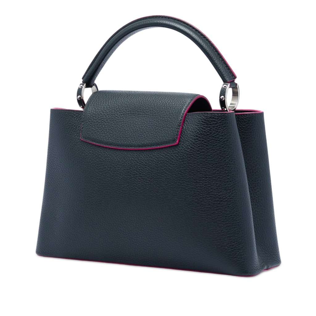 Louis Vuitton Taurillon Capucines BB Blue Leather Very good - Back View