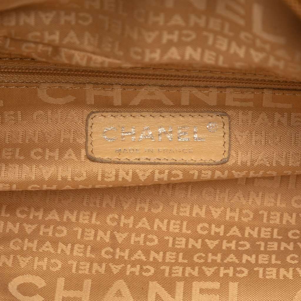 Chanel Small Quilted Metallic Calfskin Le Marais Bowler Bag Gold Leather Very good condition - Box View
