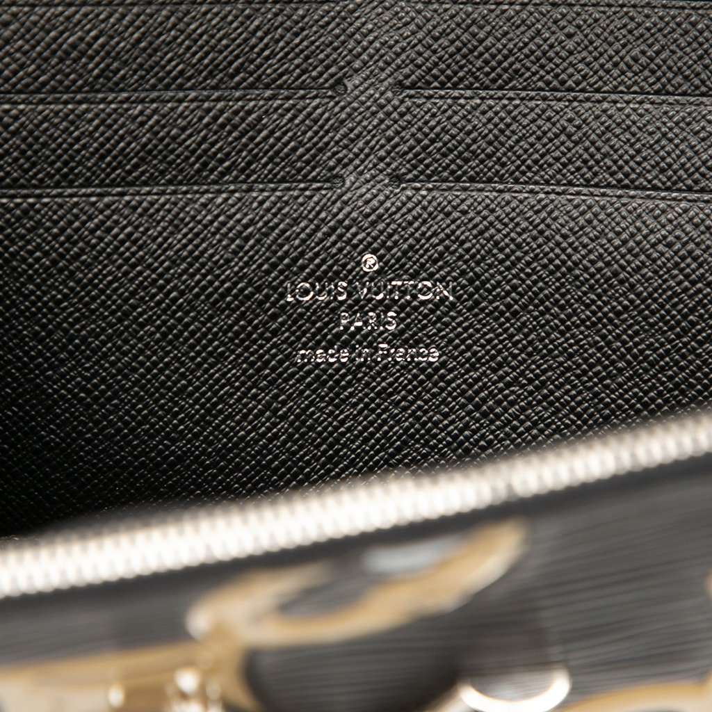 Louis Vuitton Epi Chain Flower Twist Wallet On Chain Black Leather Very good - Box View