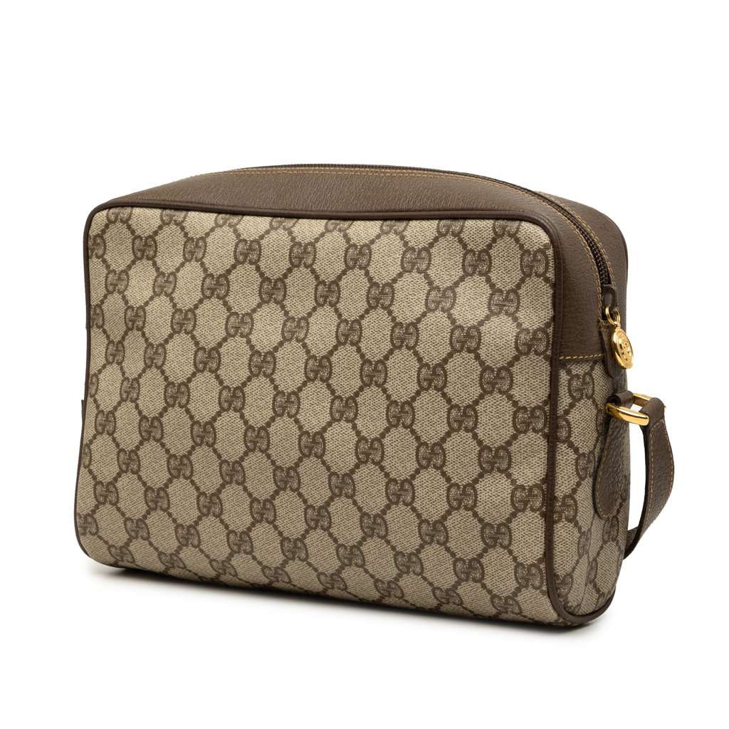 Gucci GG Supreme Interlocking G Web Crossbody Beige Very good condition - Back View