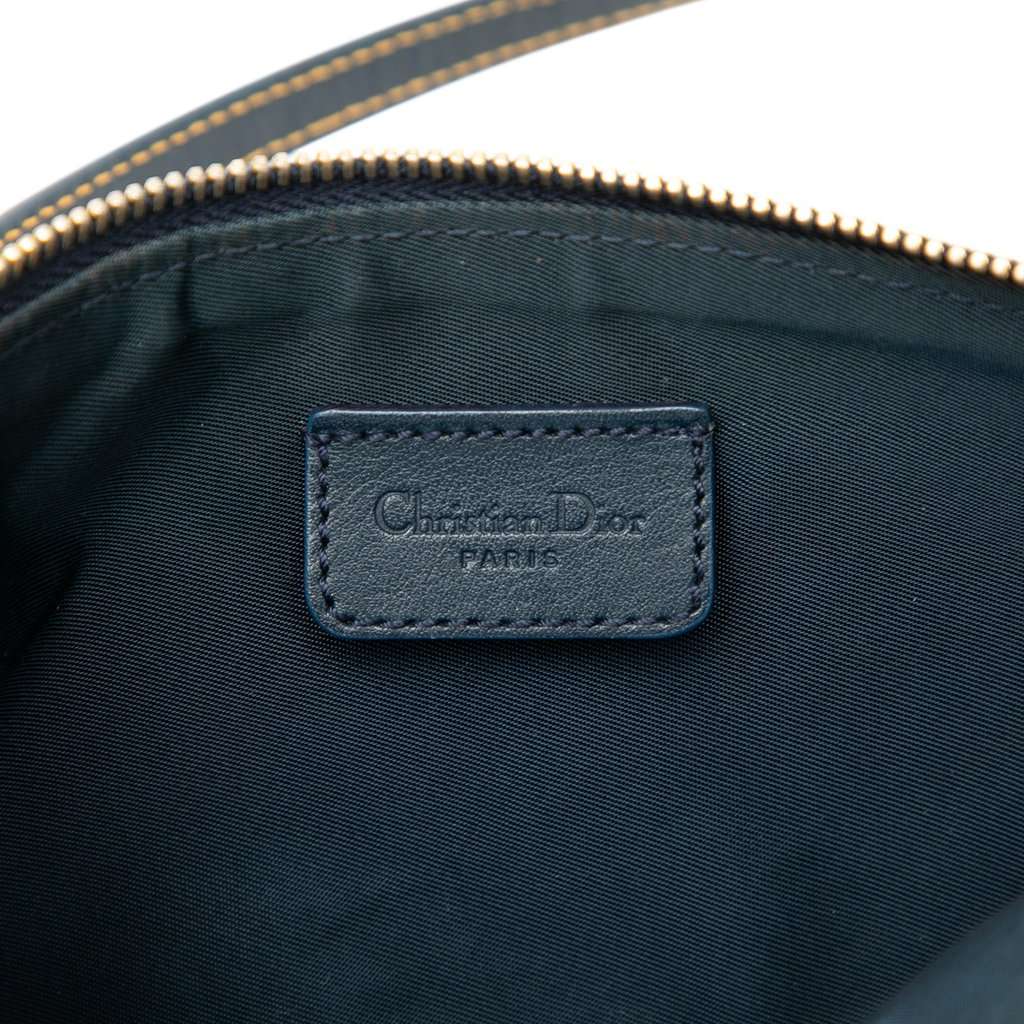 Dior Mini Diorissimo Canvas Saddle Pochette Blue Very good - Box View