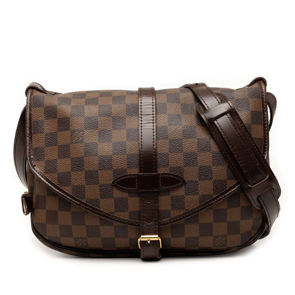 Louis Vuitton Damier Ebene Saumur 30 Brown Very good condition - Front View