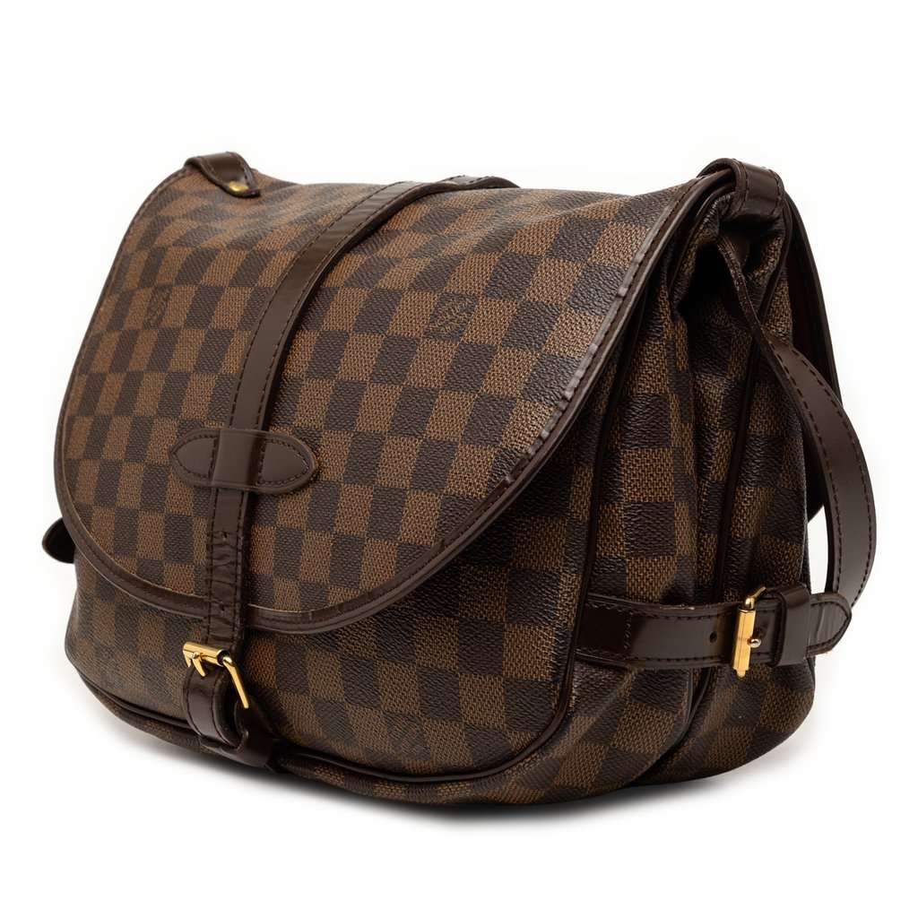 Louis Vuitton Damier Ebene Saumur 30 Brown Very good condition - Back View