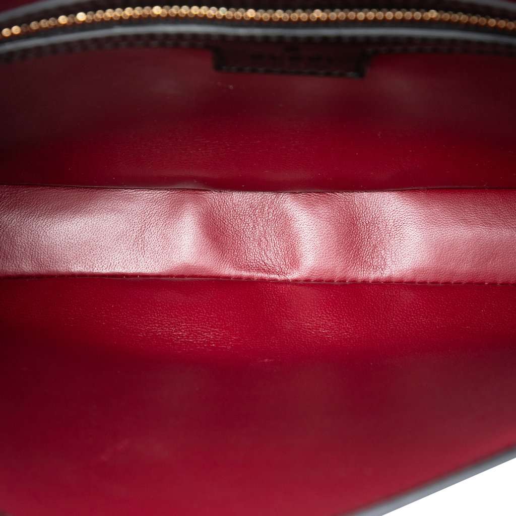Gucci Small Calfskin Web Jackie 1961 Crossbody Black Leather Very good - Model View