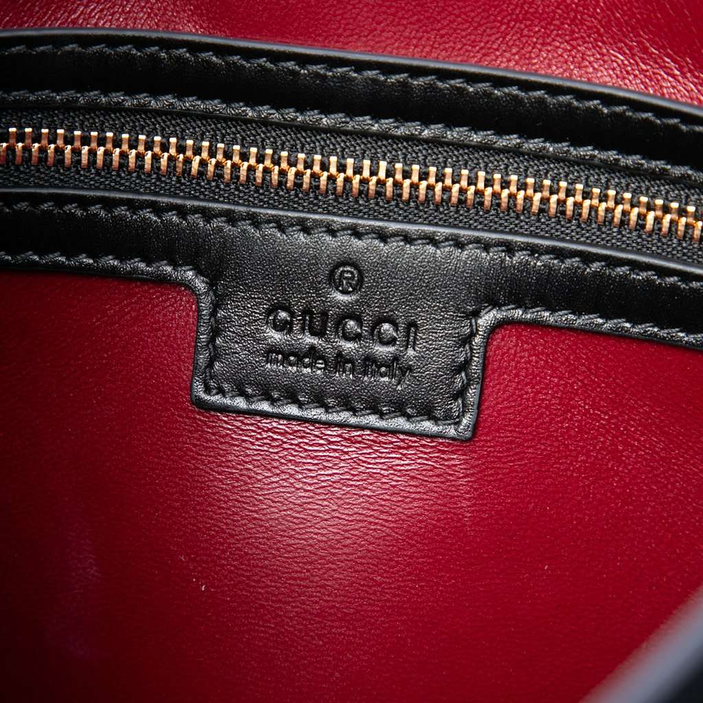 Gucci Small Calfskin Web Jackie 1961 Crossbody Black Leather Very good - Box View