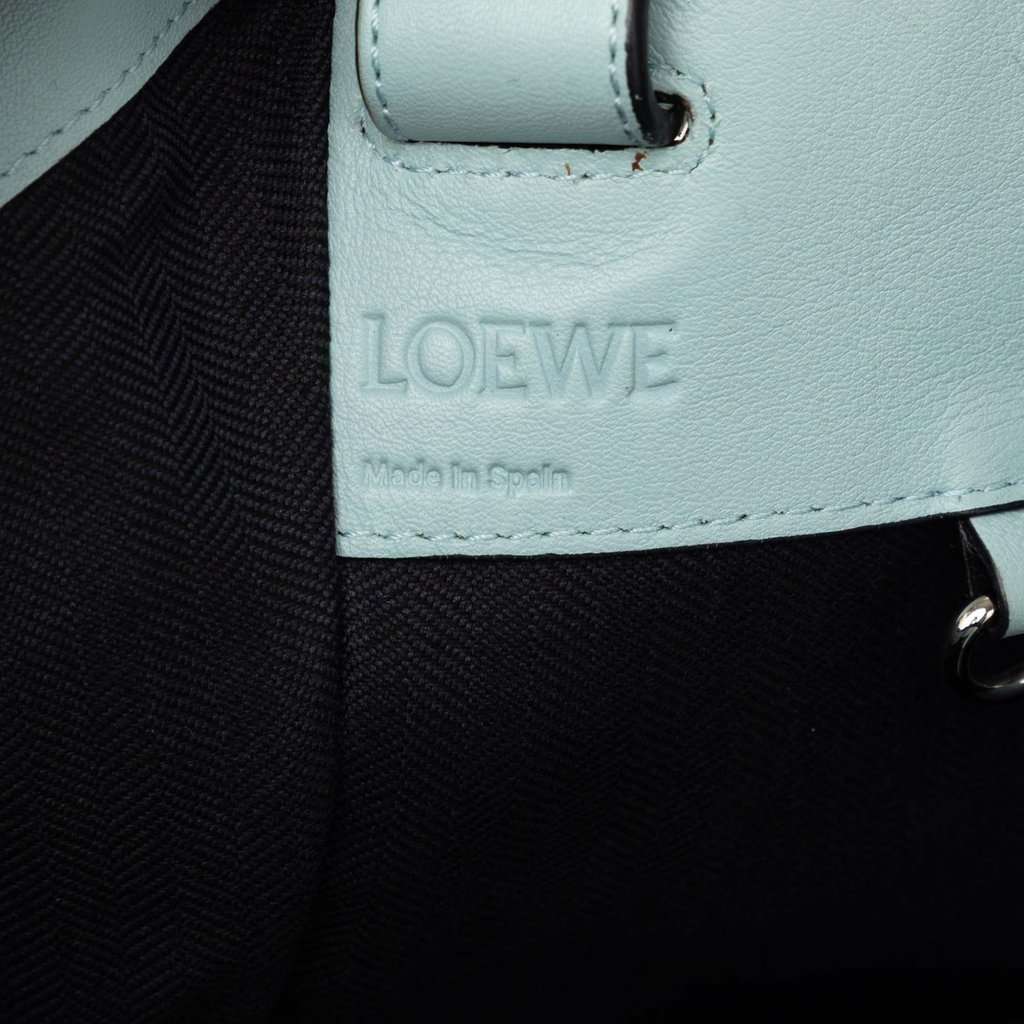 LOEWE Medium Leather Hammock Satchel Blue Leather Very good condition - Box View