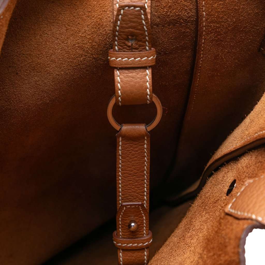 Hermès Negonda Cabas Vertige Tote Brown Leather Very good condition - Box View
