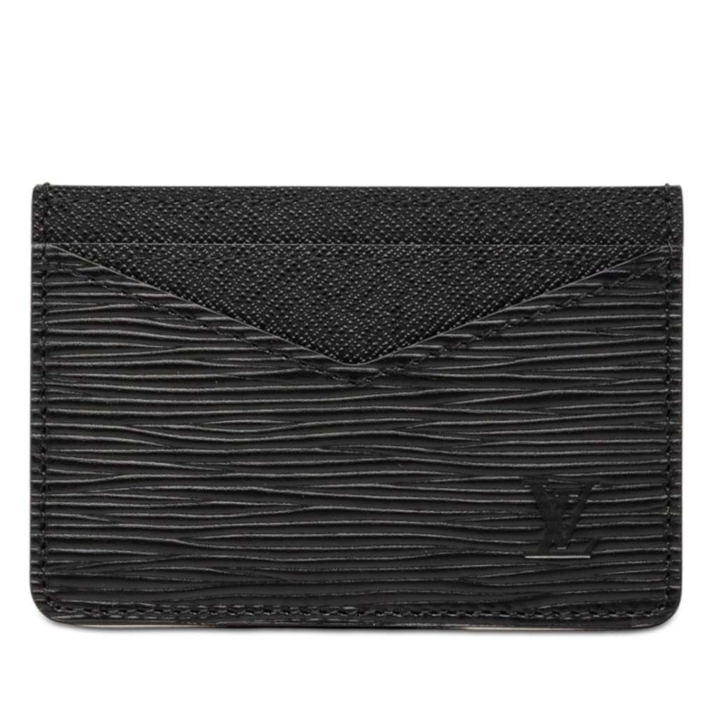 Louis Vuitton Epi Neo Porte Cartes Card Holder Black Leather Very good condition - Front View