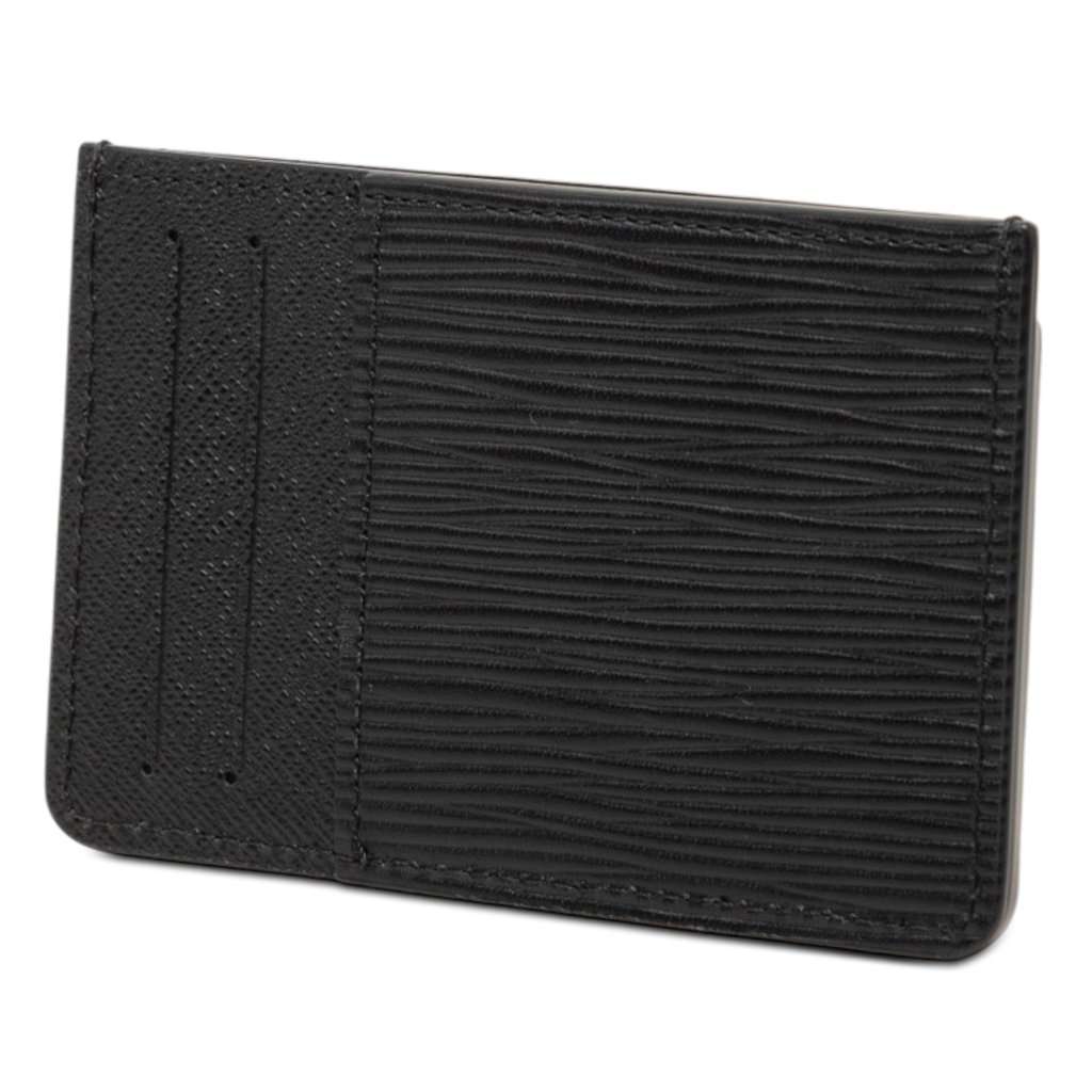 Louis Vuitton Epi Neo Porte Cartes Card Holder Black Leather Very good condition - Back View