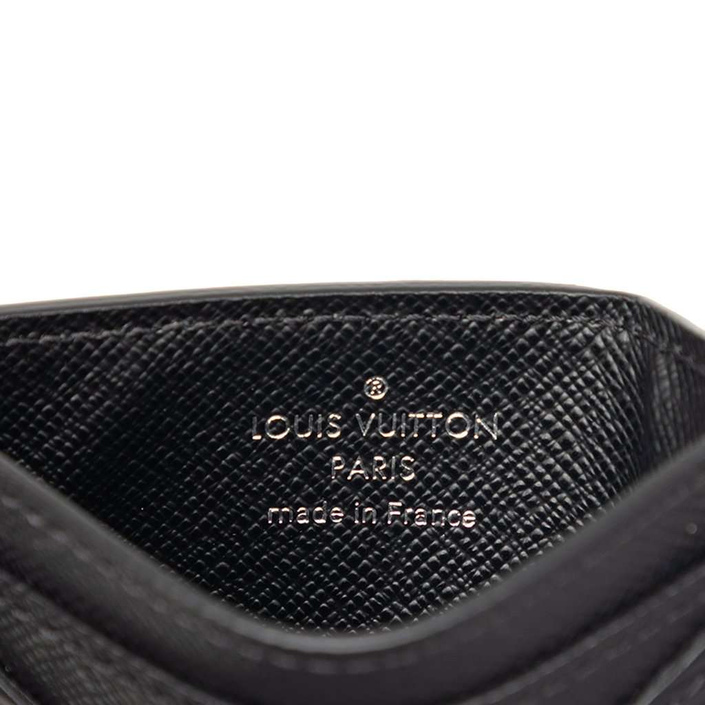 Louis Vuitton Epi Neo Porte Cartes Card Holder Black Leather Very good condition - Box View