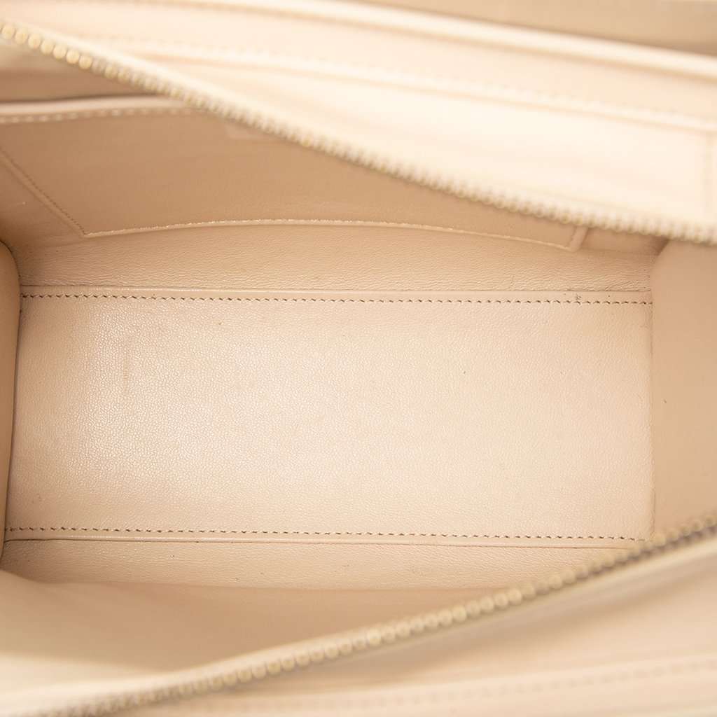 Celine Nano Leather Luggage Tote Beige Leather Very good condition - Model View