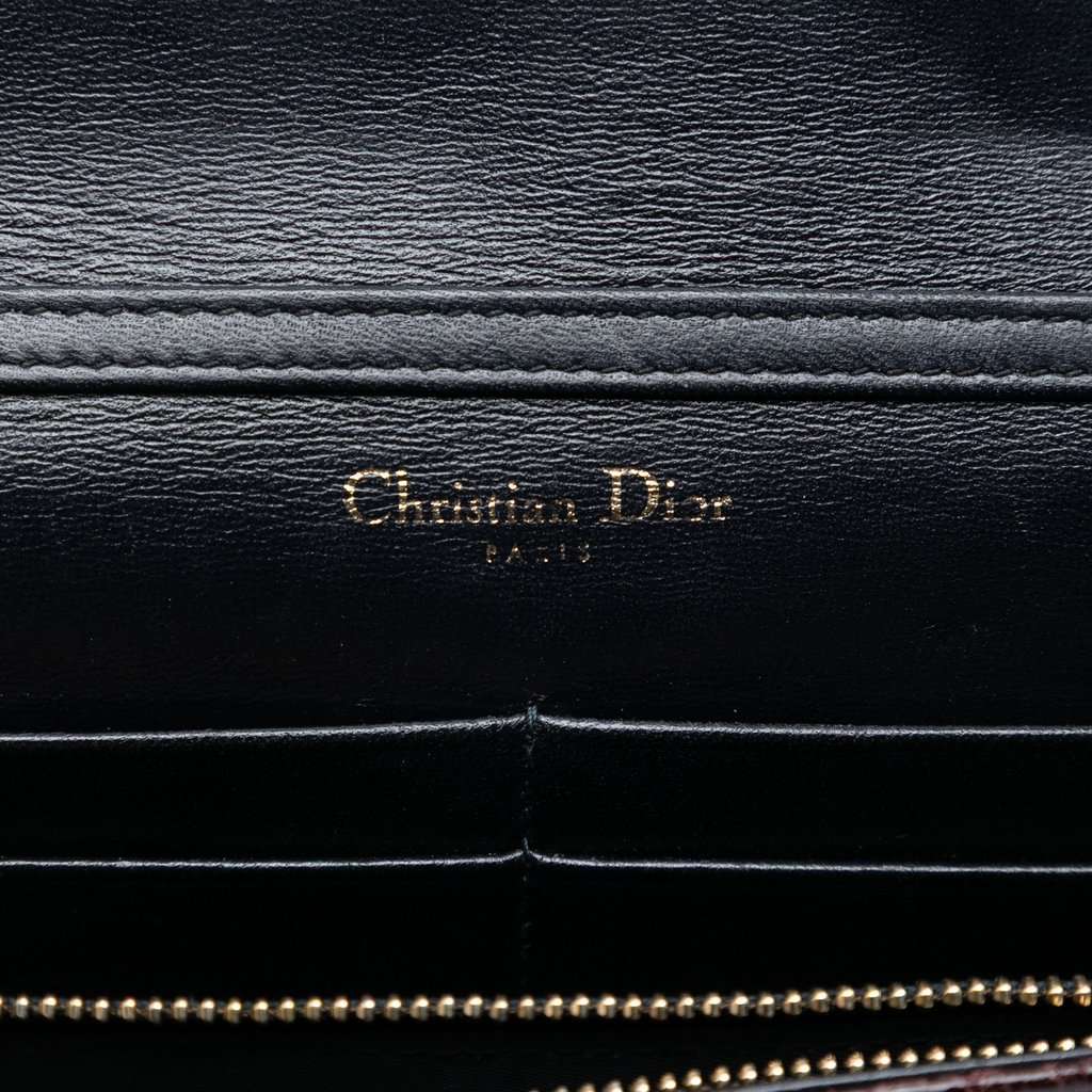 Dior Mini Crackled Deerskin Diorama Flap Red Leather Very good condition - Box View