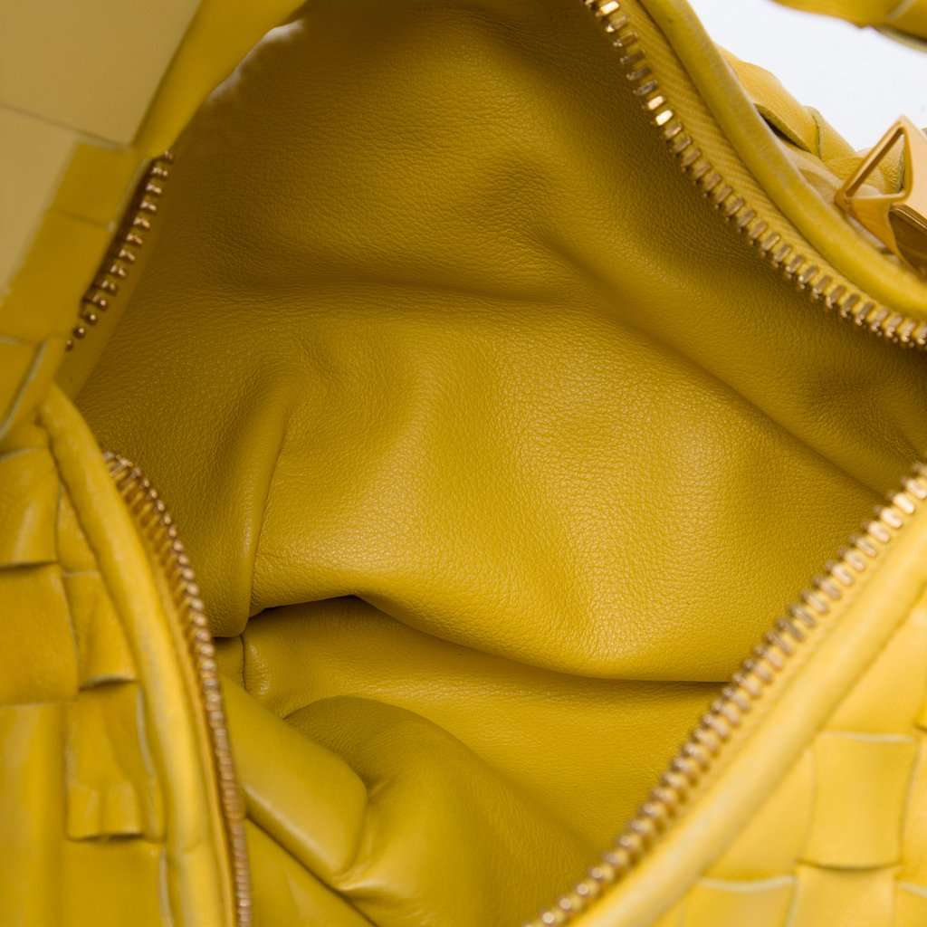 Bottega Veneta Mini Nappa Intrecciato Jodie Yellow Leather Very good condition - Model View