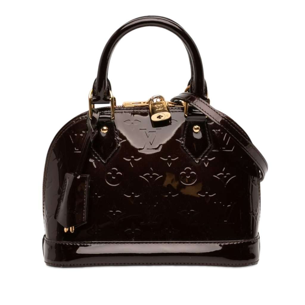 Louis Vuitton Monogram Vernis Alma BB Purple Leather Very good condition - Front View
